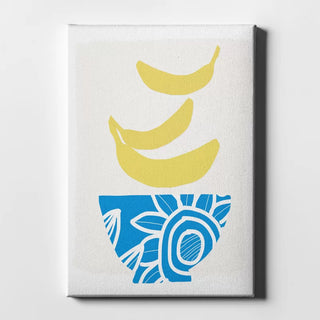 Bowl Of Bananas - Print on Canvas