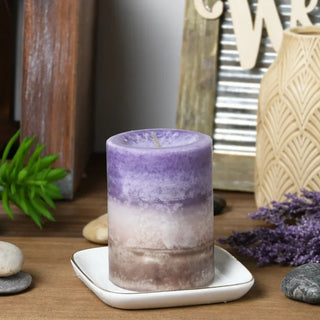 Soft Cashmere Amber Scented Pillar Candle