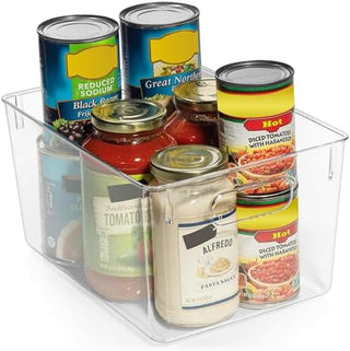 Plastic Storage Bins – Pantry Organizers & Storage Containers Cabinet Organizer