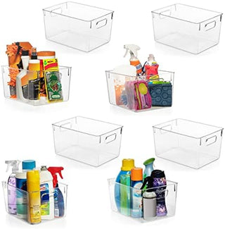 Plastic Storage Bins – Pantry Organizers & Storage Containers Cabinet Organizer