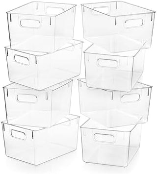 Plastic Storage Bins – Pantry Organizers & Storage Containers Cabinet Organizer