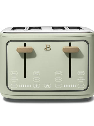 Beautiful 4 Slice Toaster, Sage Green by Drew Barrymore