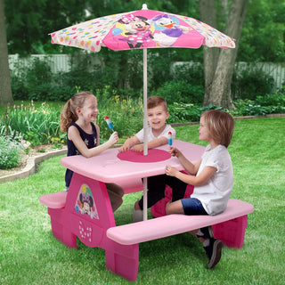 Delta Children 4 Seat Activity Picnic Table Minnie Mouse